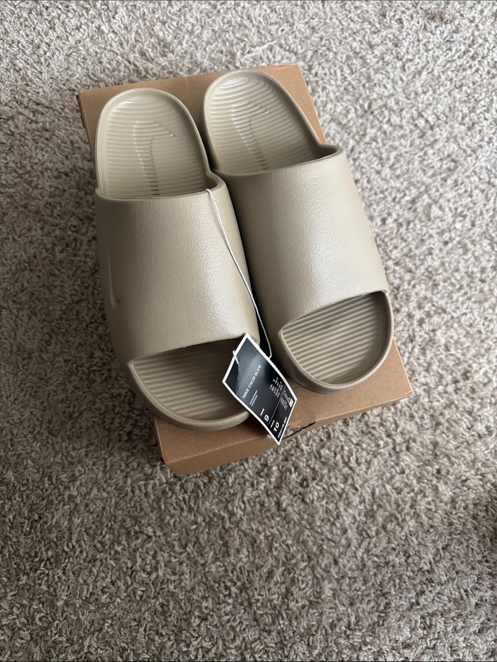 Nike Men’s Slide Sandals in Beige